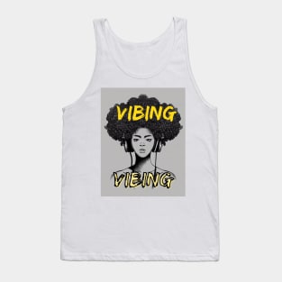 Vibing Retro Yellow Tank Top